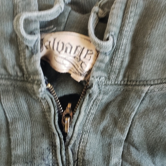 Salvage Hoodie sz Large Green Black Souls - Picture 5 of 6